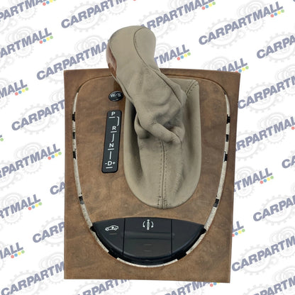 03-06 MERCEDES-BENZ E500 AT GEAR SHIFTER KNOB TRIM BEZEL W/AIR SUSPENSION SWITCH