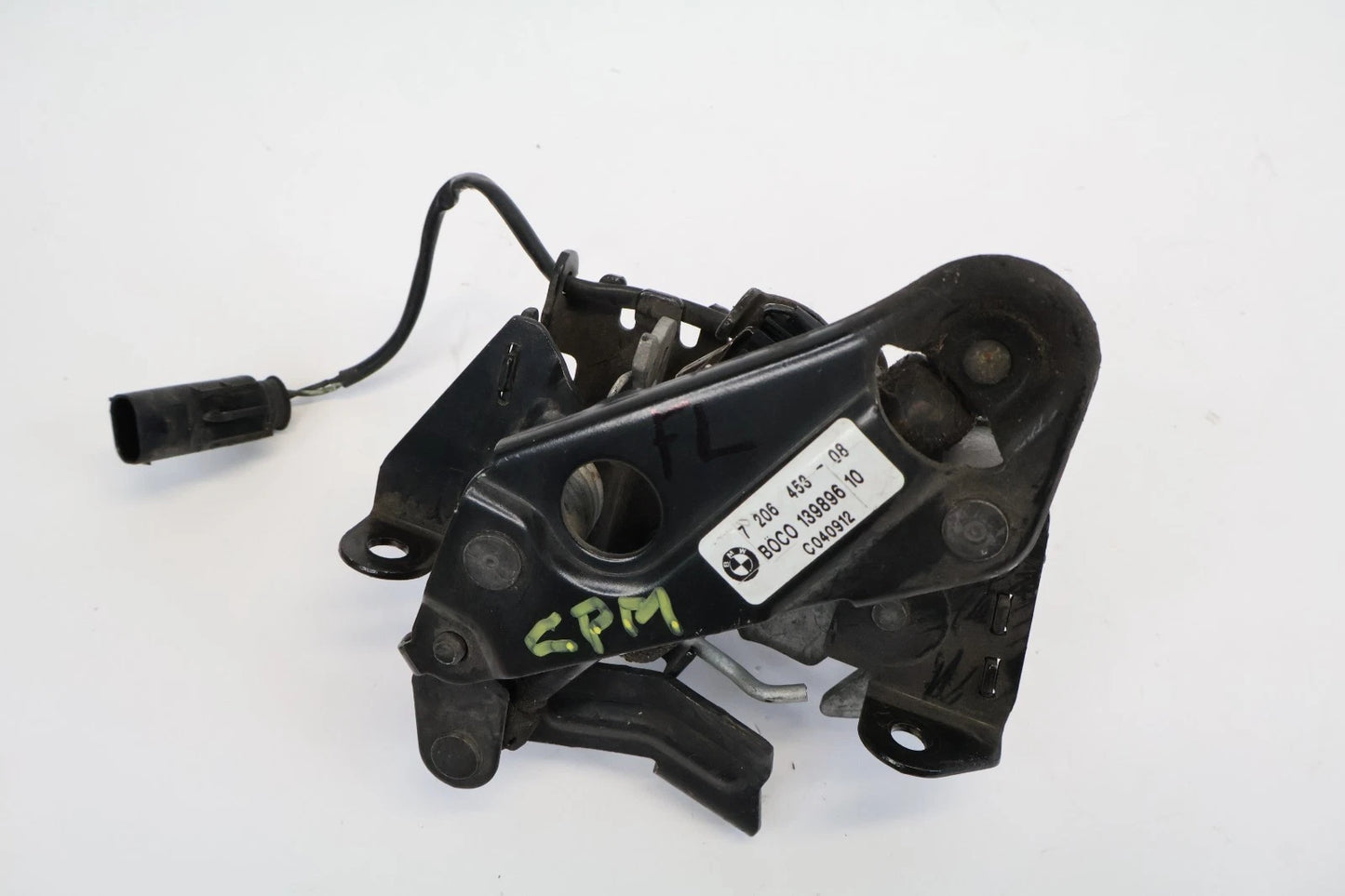 11-16 BMW 528I FR LEFT HOOD LATCH LOCK MECHANISM ACTUATOR STRIKE 7206453 OEM
