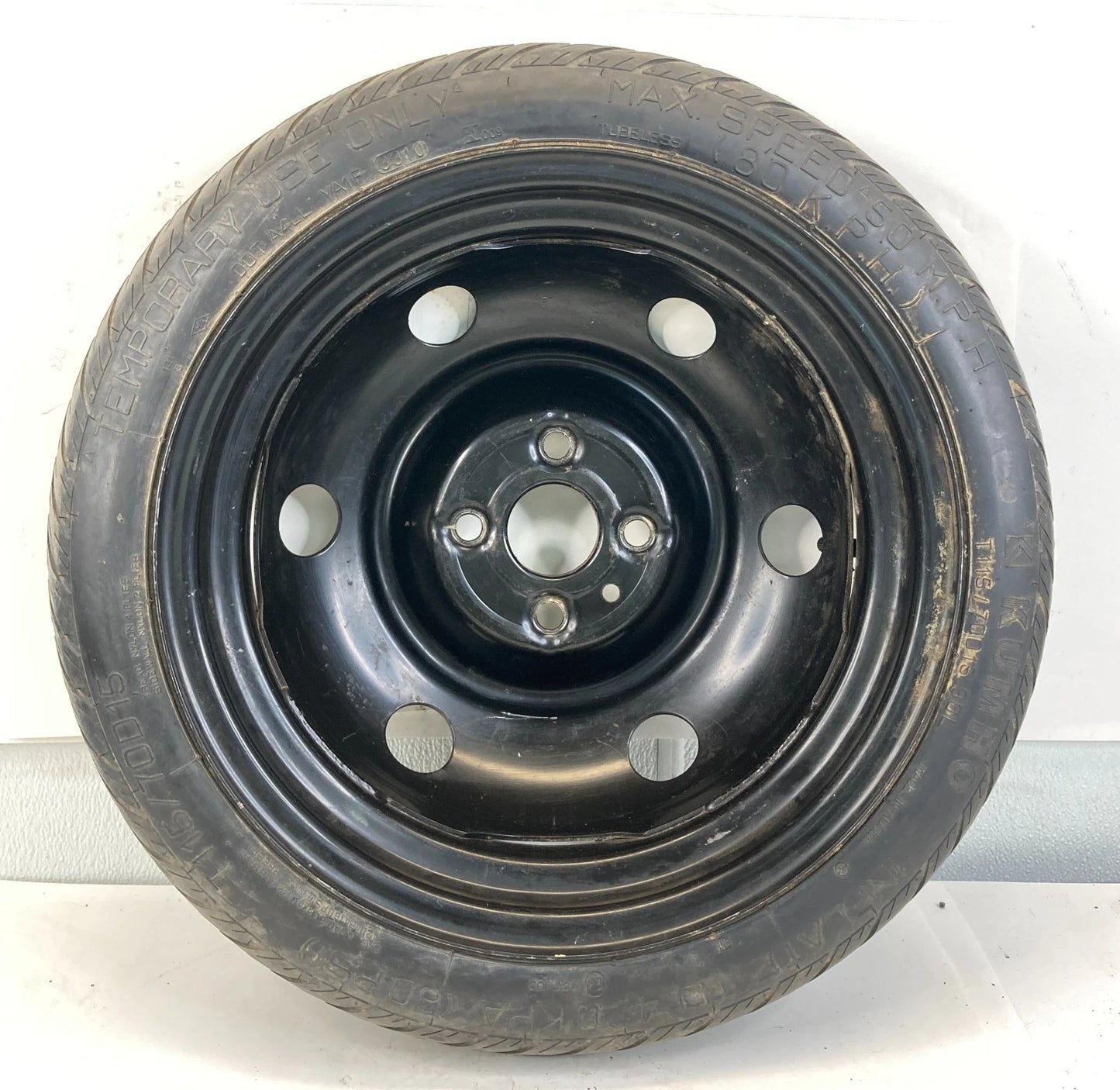 06-11 HYUNDAI ACCENT EMERGENCY SPARE TIRE WHEEL RIM COMPACT DONUT T115/70D15 R15