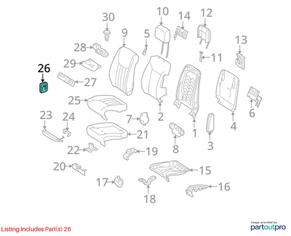 06-11 MERCEDES-BENZ ML350 FRONT LEFT DRIVER SEAT ADJUSTMENT SWITCH 2048702558