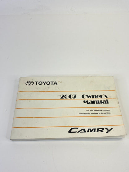 2007 07 Toyota Camry Owners Manual Information Warranty Guide Book Set