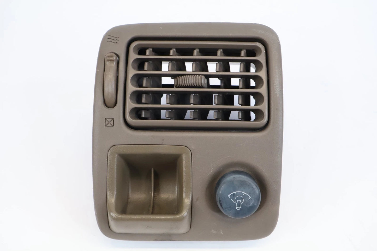 1998-2002 TOYOTA COROLLA DASH LEFT AIR VENT COIN HOLDER DIMMER SWITCH BEIGE OEM