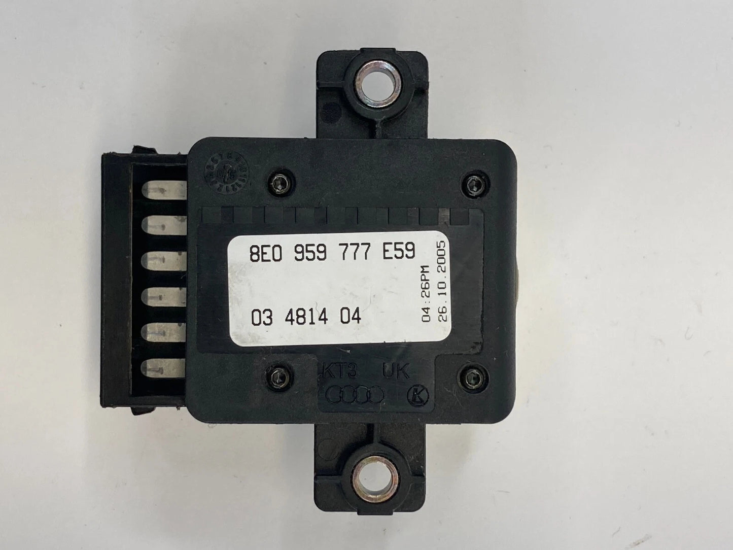 2005 2006 2007 2008 AUDI A6 QUATTRO SEAT LUMBAR CONTROL SWITCH 8E0-959-777-E59