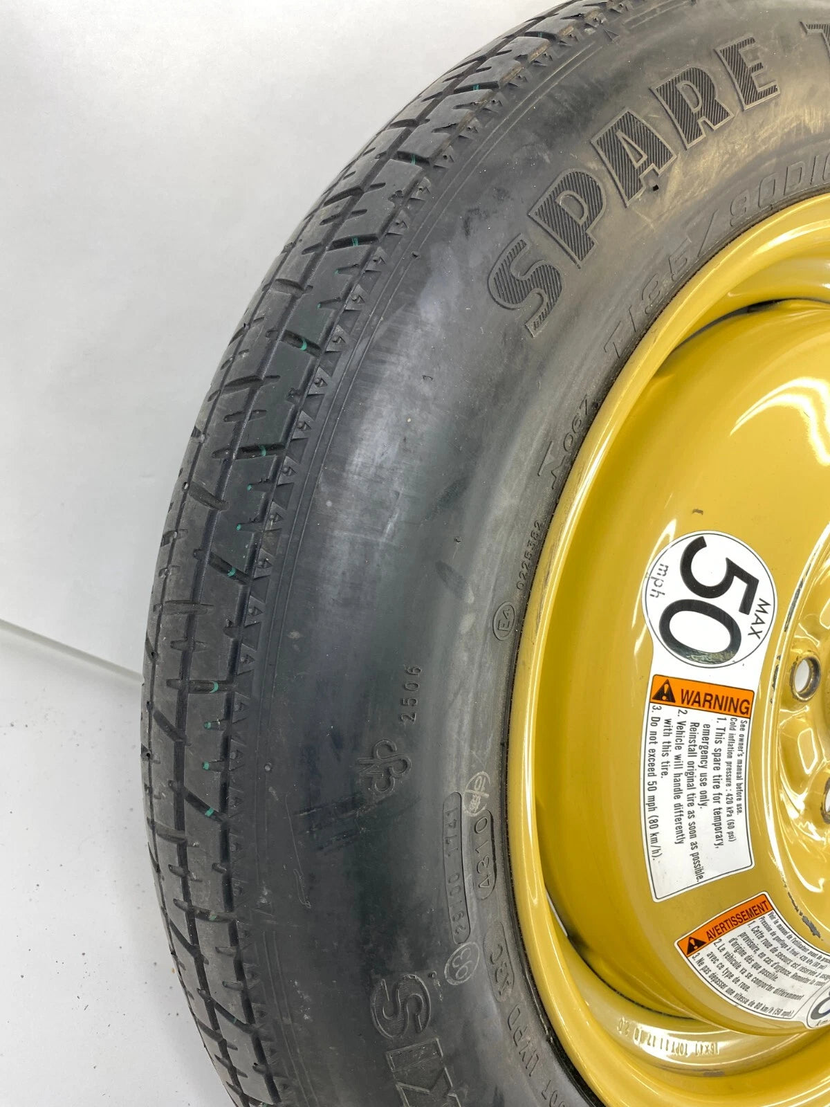 2007-2014 SUZUKI SX4 EMERGENCY SPARE TIRE WHEEL COMPACT DONUT T135/90D16 OEM