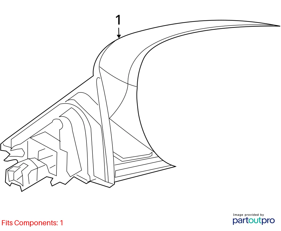 2006-2010 CHRYSLER 300 POWER SIDE VIEW DOOR MIRROR ASSEMBLY FRONT LEFT 4805882AK