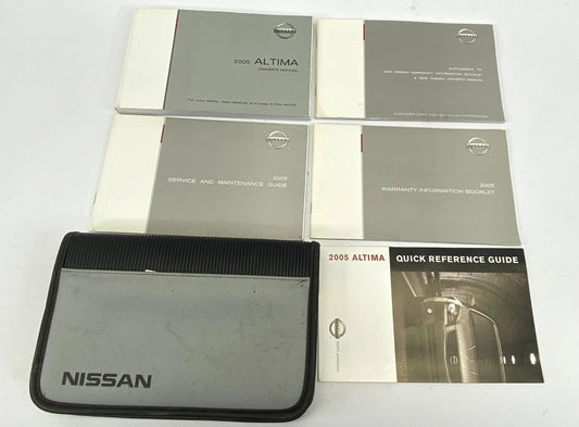 2005 NISSAN ALTIMA OWNER'S MANUAL & WARRANTY INFORMATION GUIDE BOOK W/ CASE OEM