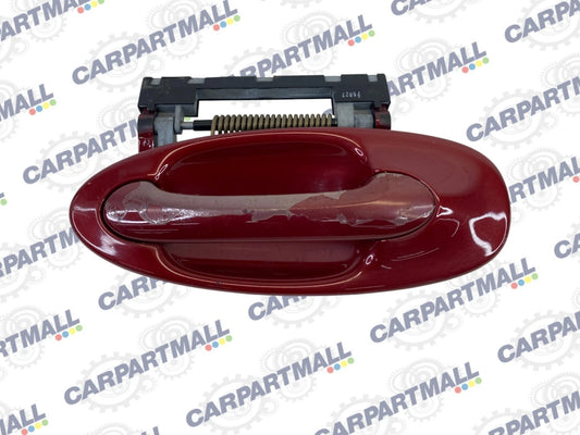 03-07 SAAB 9-3 REAR LEFT SIDE EXTERIOR DOOR HANDLE ASSEMBLY 294 CHILI RED OEM