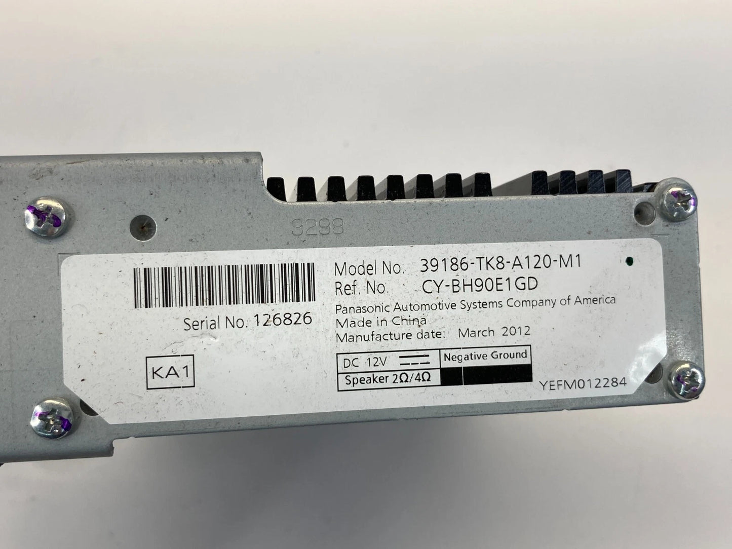 2011-2013 HONDA ODYSSEY EX-L TOURING AUDIO RADIO AMPLIFIER 39186-TK8-A12 OEM
