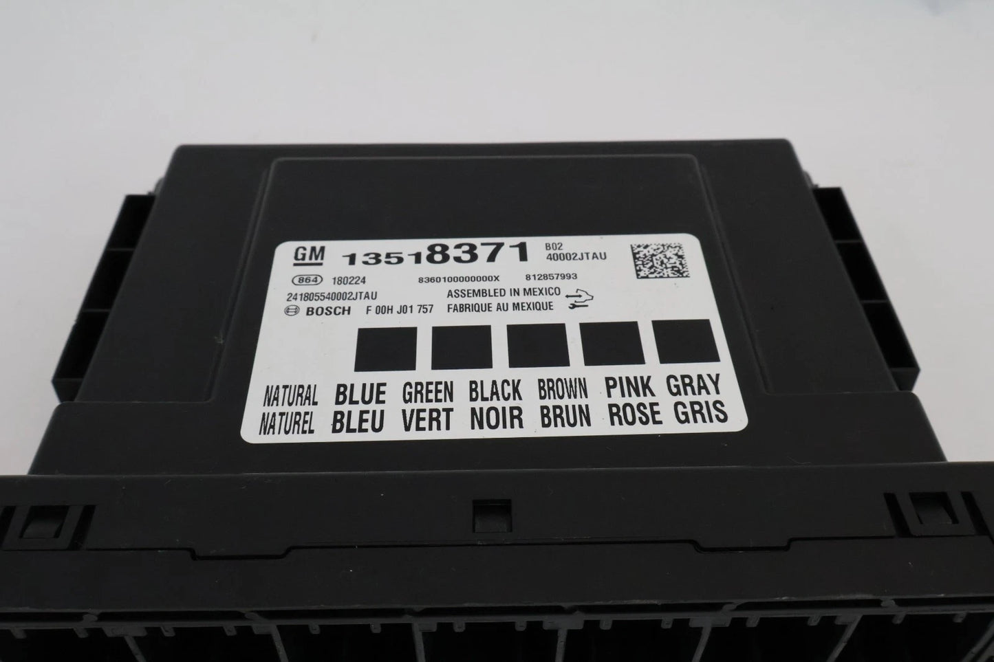 2017-2019 CHEVROLET CRUZE 1.4L BODY CONTROL MODULE COMPUTER BCM BCU 13518371