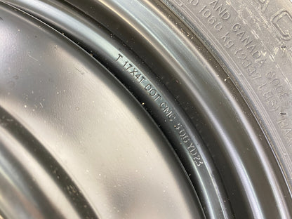 07-17 Toyota Camry Spare Tire Rim Wheel Compact Donut T155/70D17 110M