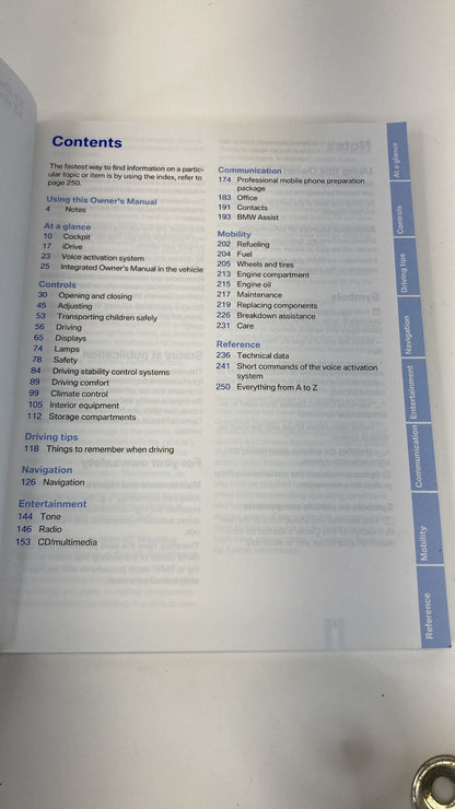 2011 BMW X3 xDrive SUV Owners Manual User Guide Infomation Book w/ Case OEM