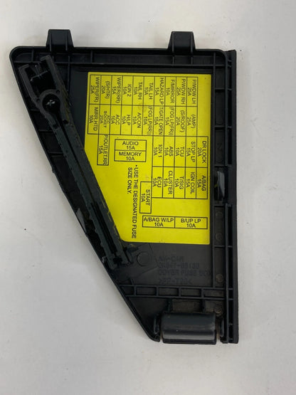 2010-2013 KIA SOUL LEFT SIDE DASH FUSE RELAY BOX COVER CAP LID TRIM 2K847-65130