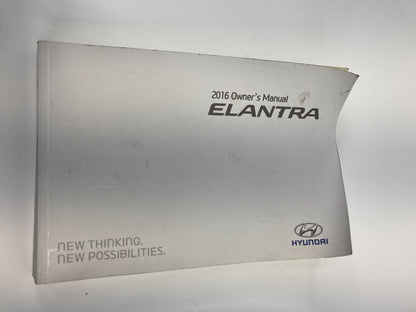 2016 16 Hyundai Elantra Owner Manual Guide Book OEM