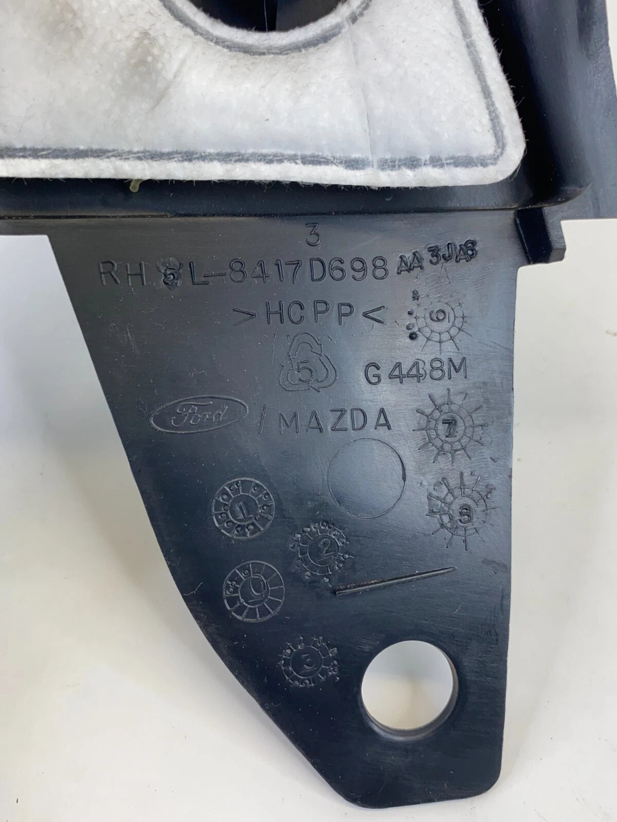 01-07 FORD ESCAPE FRONT RIGHT SIDE INTERIOR MIRROR COVER TRIM PANEL YL-8417D698