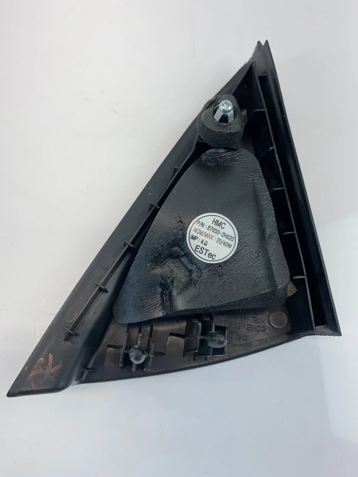 07-10 HYUNDAI ELANTRA FRONT LEFT DOOR MIRROR COVER CORNER TRIM BEZEL 87650-2H020