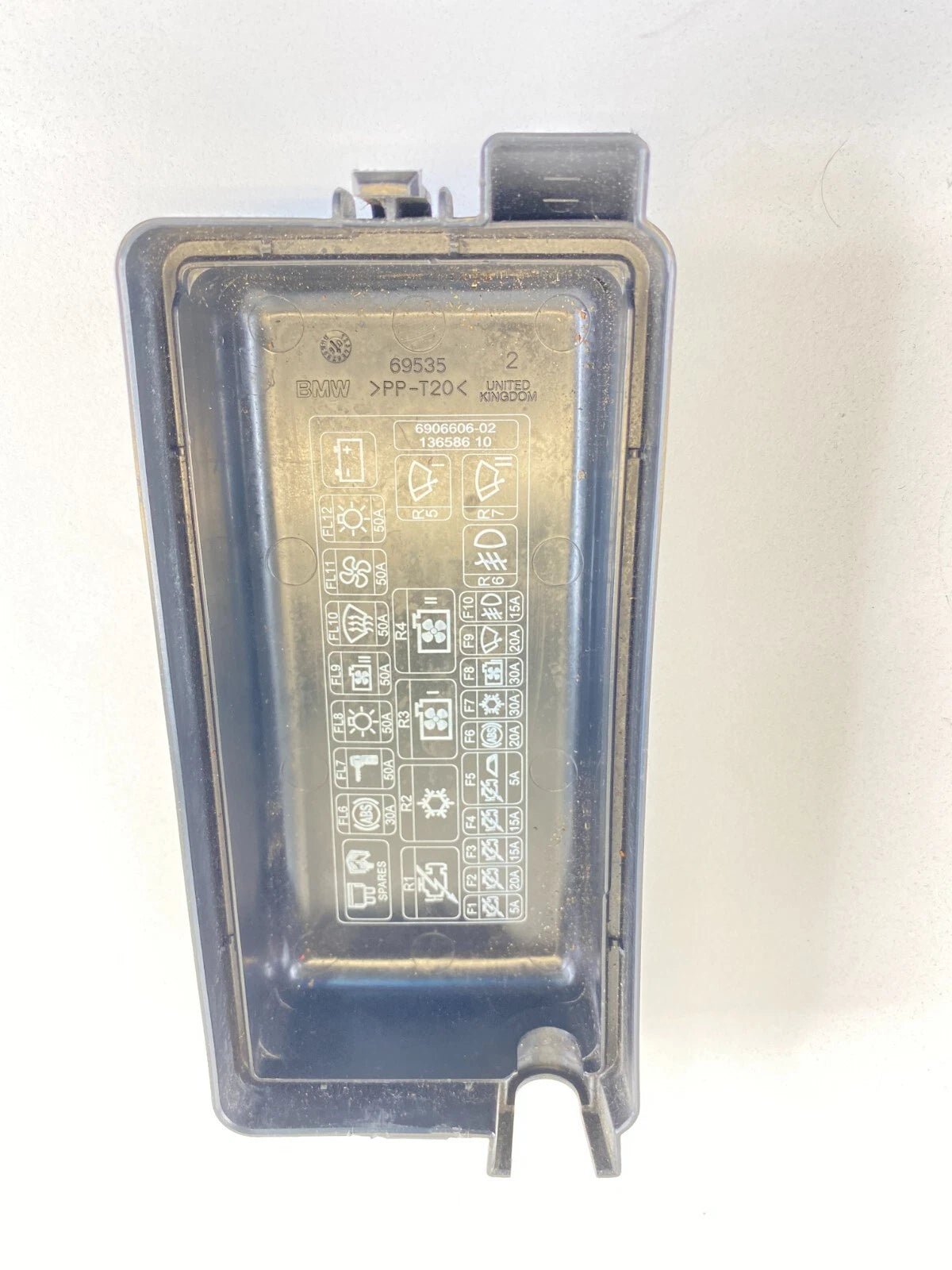 2004-2008 MINI COOPER BASE HATCHBACK 1.6L 16V FUSEBOX FUSE RELAY BOX LID COVER
