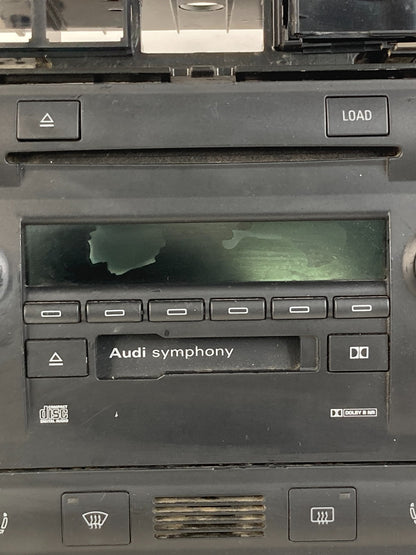 98 99 00 01 02 03 Audi A6 Quattro Radio & Climate Control Faceplate Panel OEM