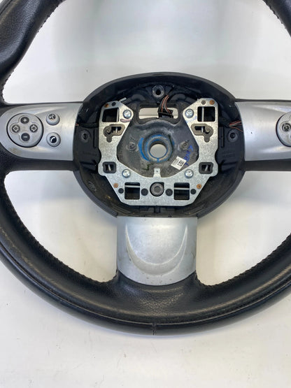 07-13 MINI COOPER STEERING WHEEL BLACK LEATHER WITH MULTIFUNCTION CONTROLS OEM