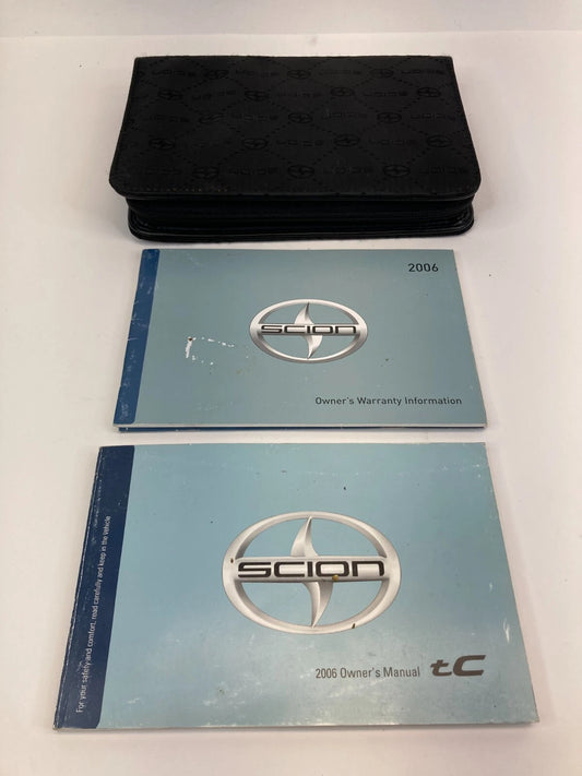 2006 06 SCION TC BASE OWNERS MANUAL GUIDE INFOMATION BOOK W/ CASE OEM