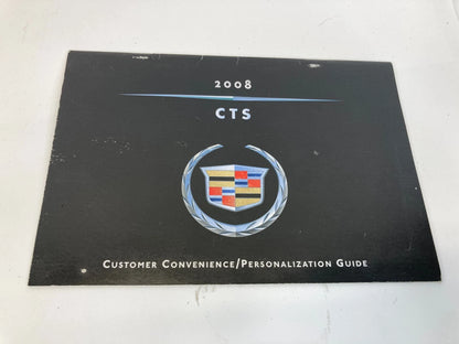 2008 08 CADILLAC CTS OWNERS MANUAL BOOKS SET ONSTAR GUIDE ASSISTANCE INFORMATION