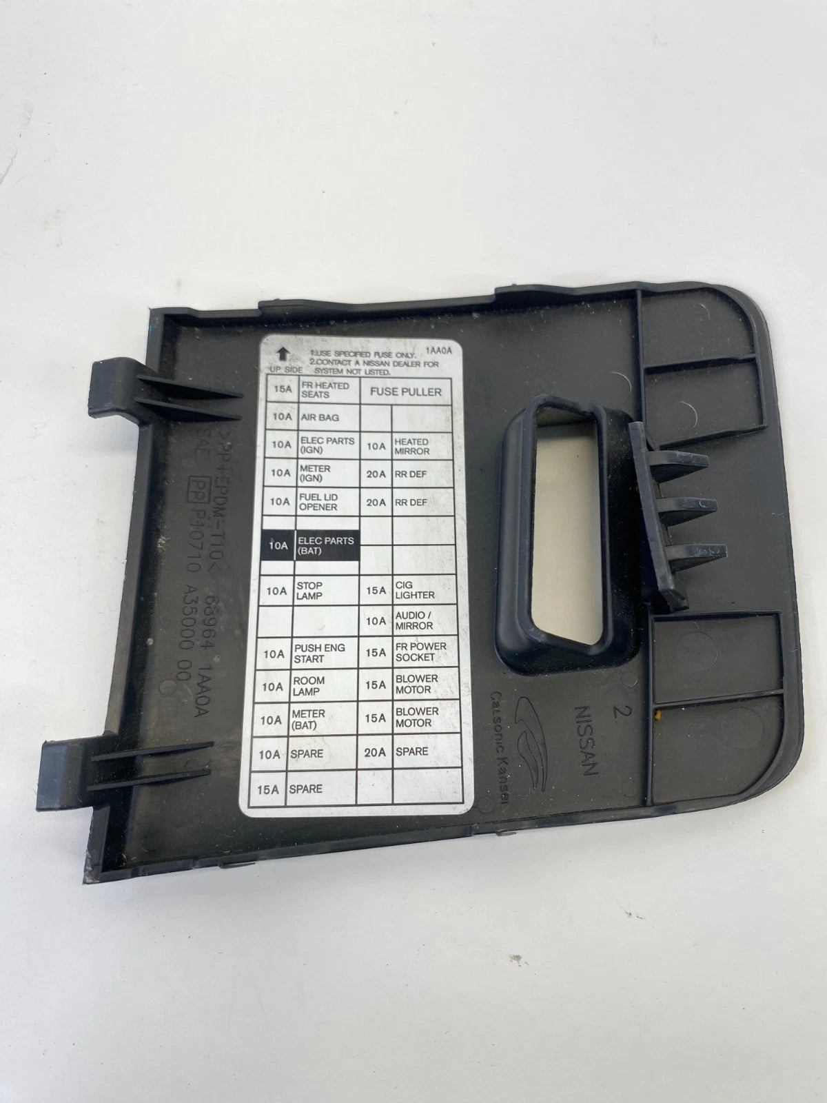 09-14 NISSAN MURANO DASH CABIN FUSE BOX FUSE BOX ACCESS TRIM 68964-1AA0A OEM
