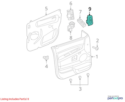 05-07 JEEP GRAND CHEROKEE FRONT MEMORY SELECTOR CONTROL SWITCH 5JF971D5AC OEM