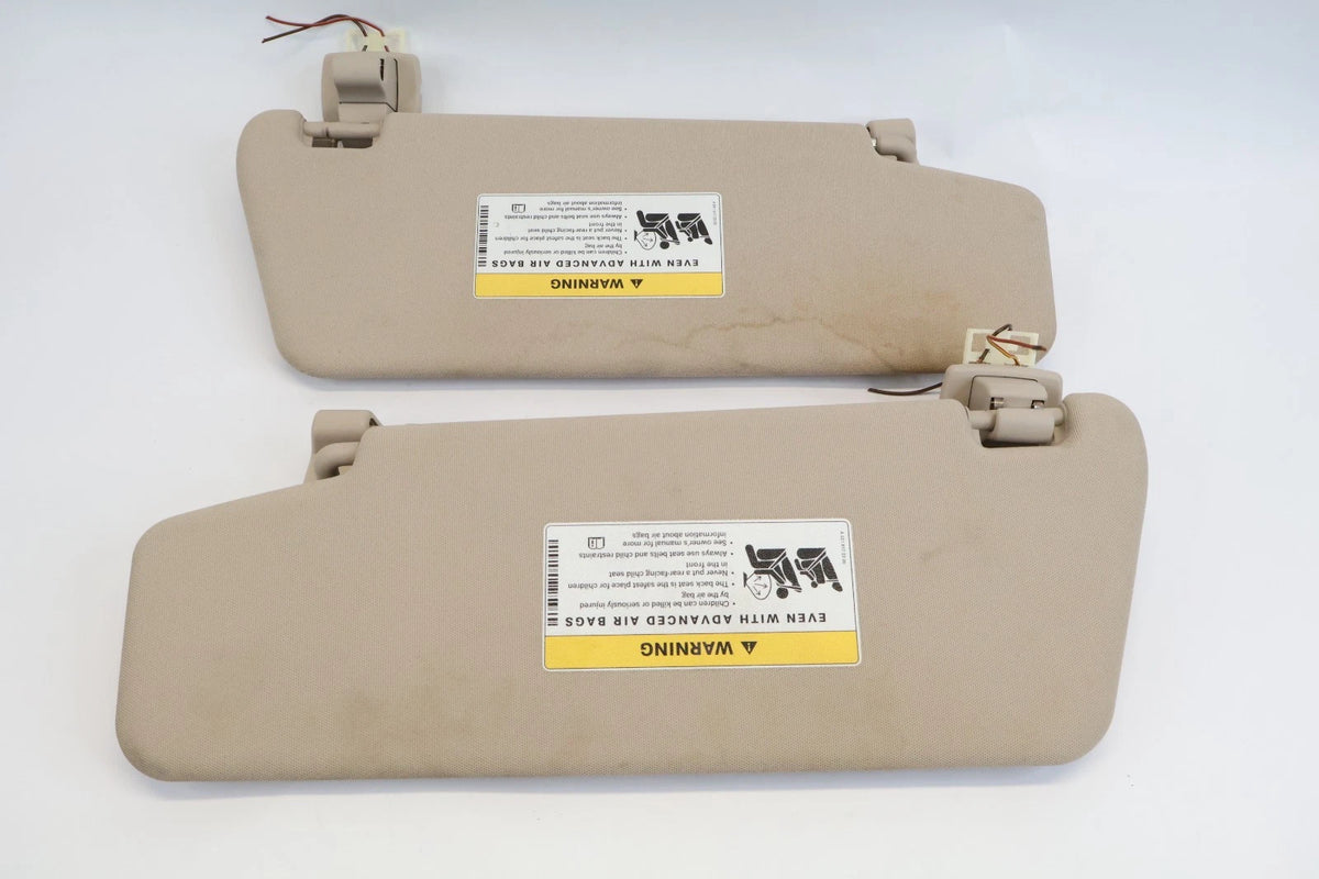 2014-2016 MERCEDES-BENZ E350 SUNVISOR SUN VISOR SET LEFT RIGHT W /VANITY MIRROR