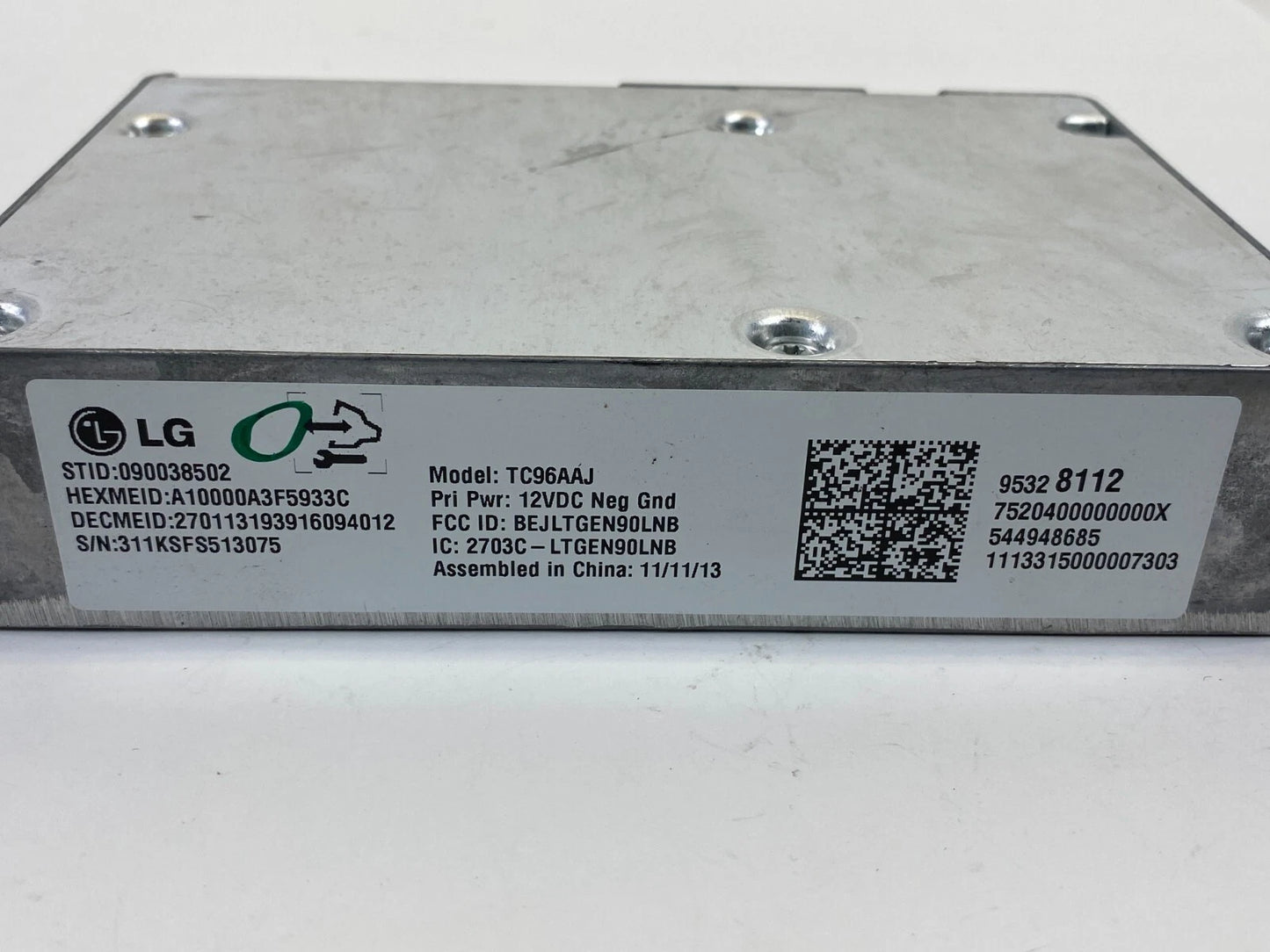 2014 14 CHEVROLET MALIBU ONSTAR COMMUNICATION CONTROL MODULE 95328112 OEM