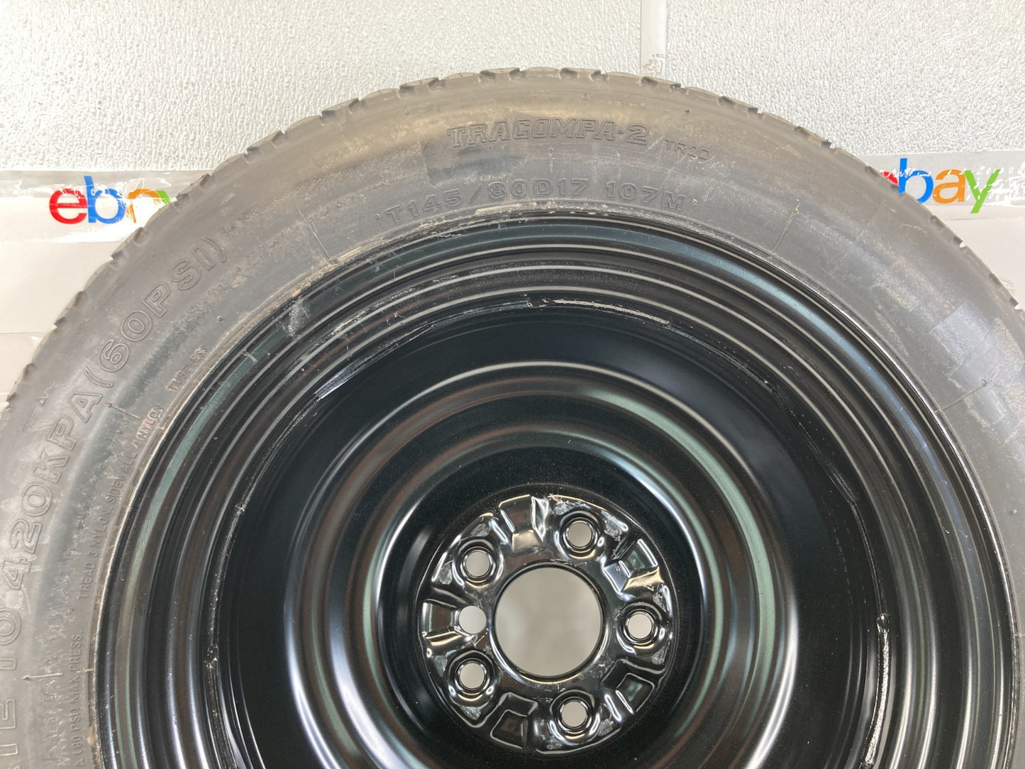 2008 2009 Infiniti G37 Emergency Spare Tire Wheel Compact Donut T145/80D17 107M