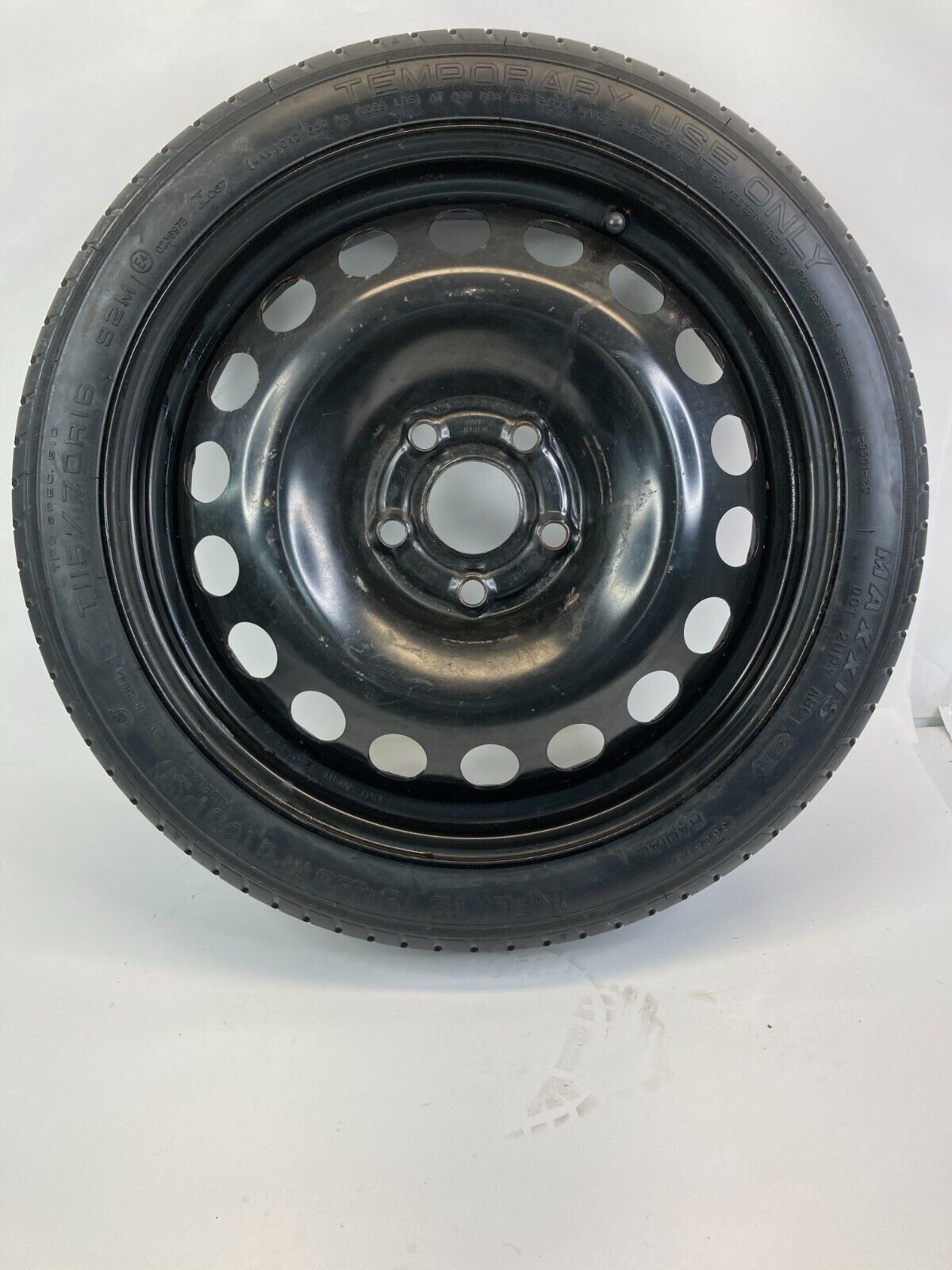 2012-2020 Chevrolet Sonic Emergency Spare Tire Compact Donut 115/70D16 R16