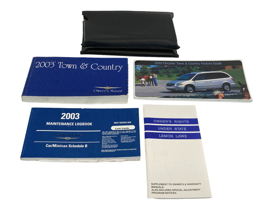 2003 CHRYSLER TOWN & COUNTRY OWNER'S MANUAL GUIDE WARRANTY INFORMATION W/ CASE