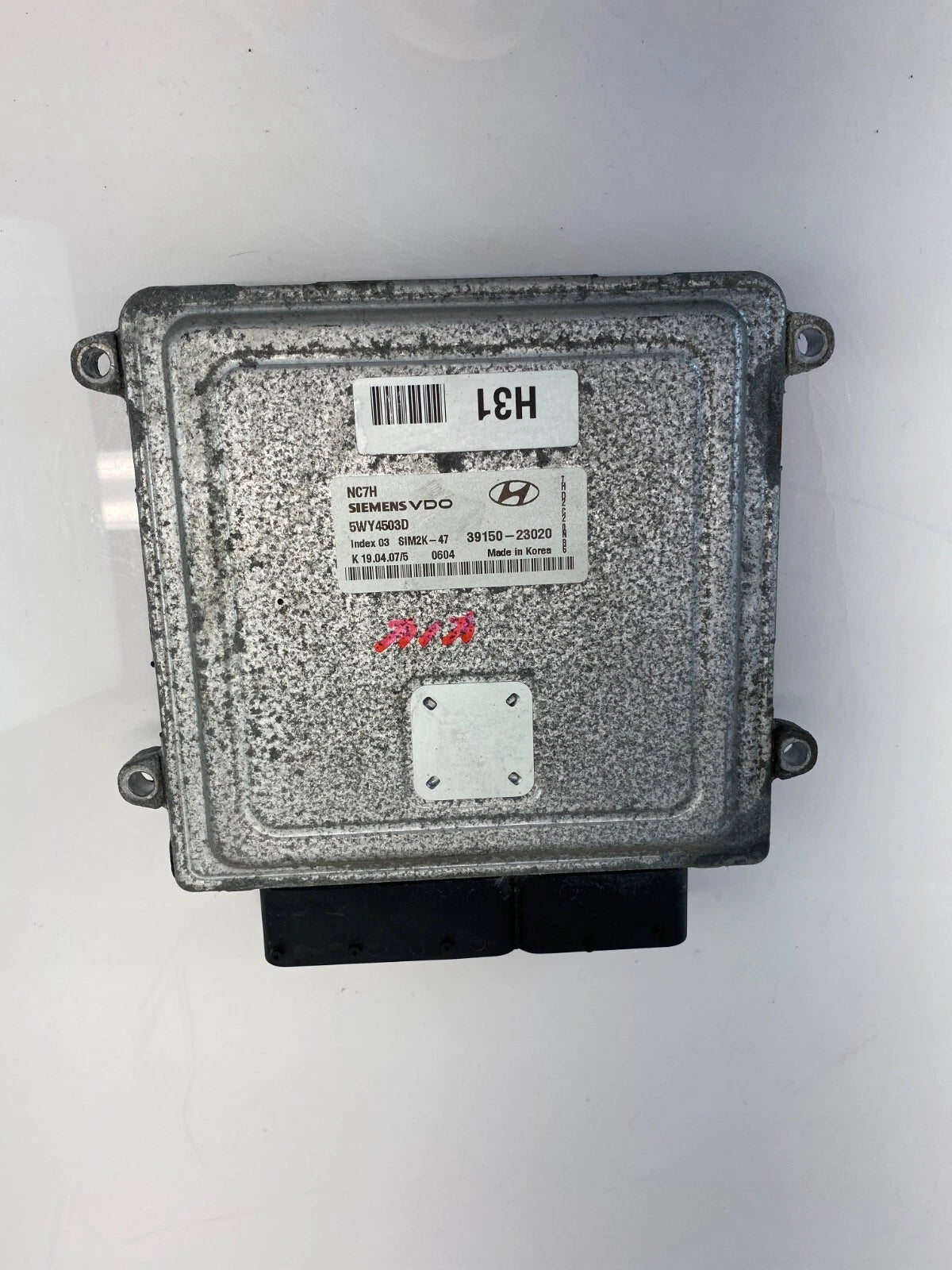 07-10 HYUNDAI ELANTRA 2.0L L4 16V ENGINE CONTROL MODULE UNIT ECU 39150-23020 OEM