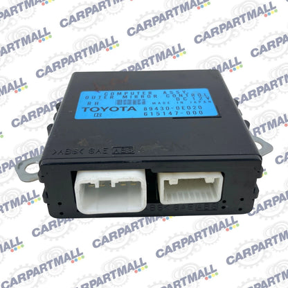 07-09 LEXUS RX350 RIGHT OUTER MIRROR COMPUTER CONTROL MODULE 89430-0E020 OEM