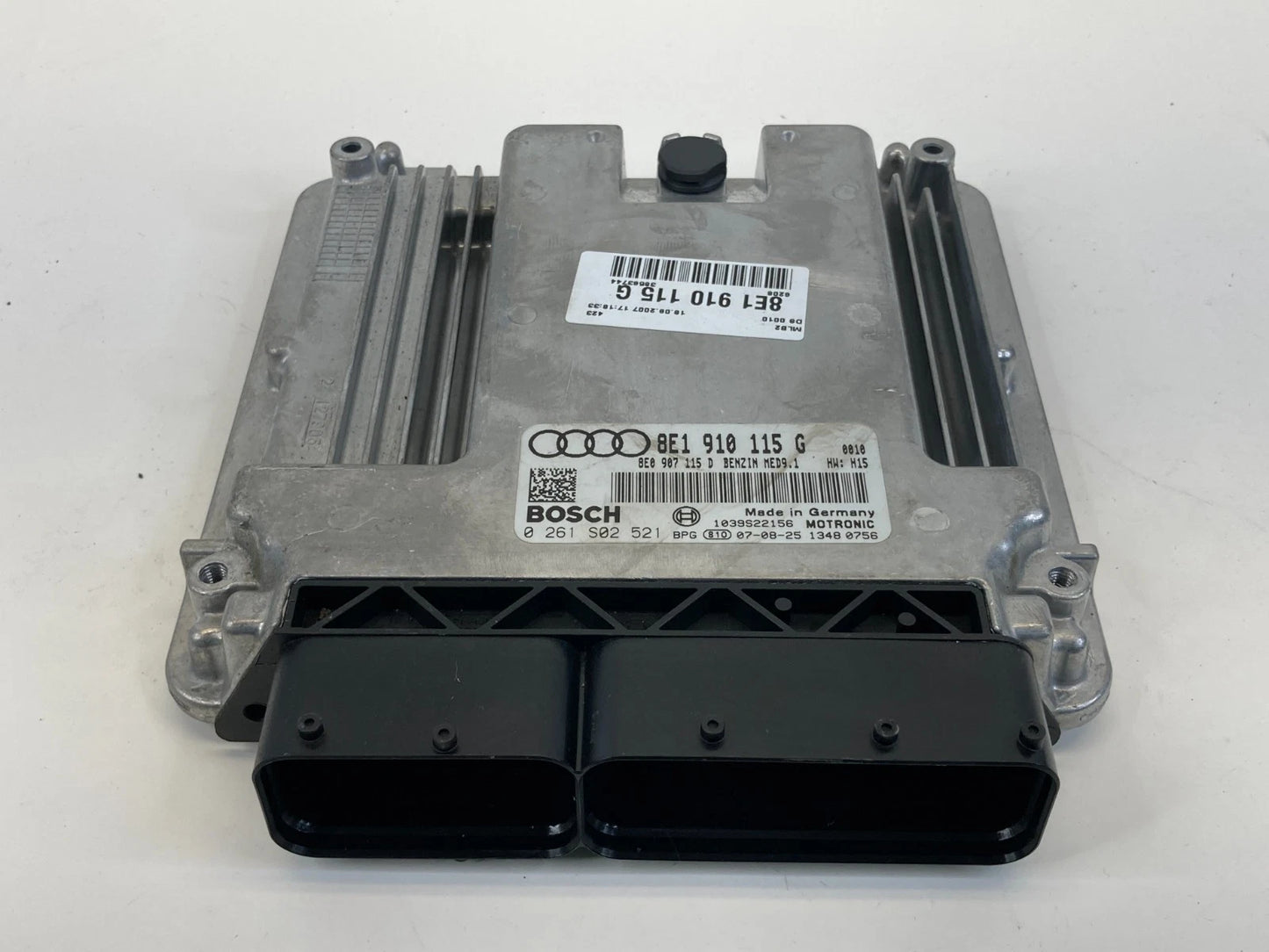 07 08 AUDI A4 QUATTRO 2.0L L4 AT ECU ENGINE CONTROL MODULE COMPUTER 8E1910115G