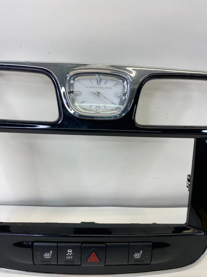 2011-2014 CHRYSLER 200 RADIO BEZEL WITH CLOCK & SWITCHES P68044103AB OEM