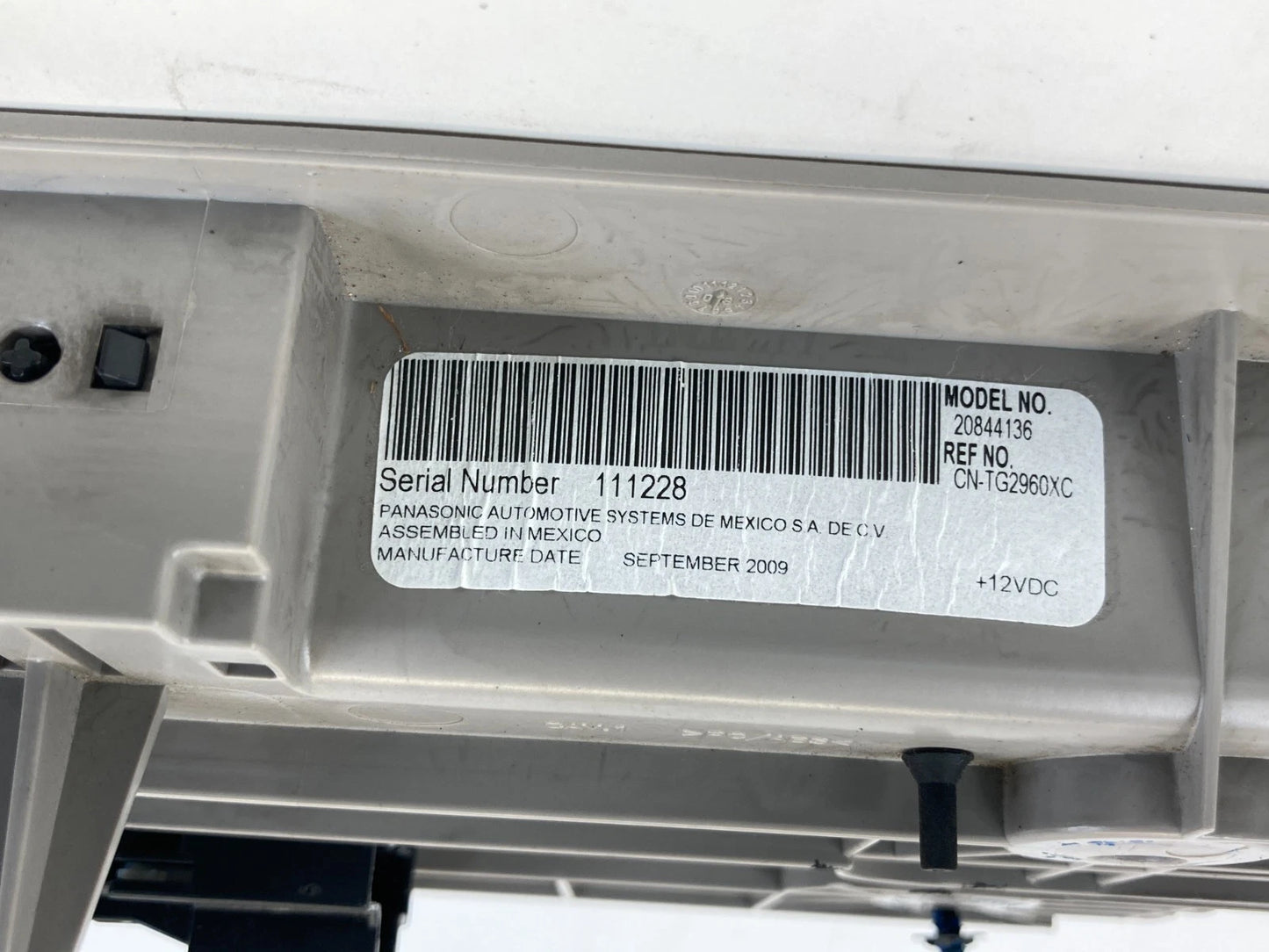 2007-2016 GMC ACADIA OVERHEAD ROOF MOUNTED DVD DISPLAY SCREEN 20844136 OEM