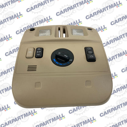2006-2009 CADILLAC SRX OVERHEAD CONSOLE MAP LIGHT SUNROOF AC SWITCH TAN OEM