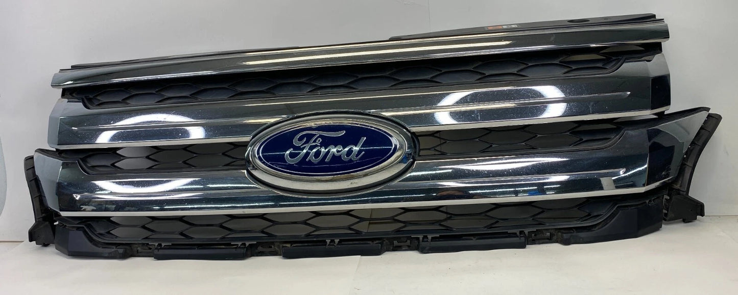 2011-2014 FORD EDGE BUMPER FRONT UPPER CHROME GRILL GRILLE TRIM BT43-8A164-ADW