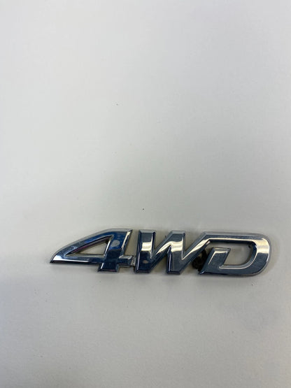 06-12 TOYOTA RAV4 REAR RIGHT SIDE TRUNK LID DOOR LOGO EMBLEM BADGE CHROME OEM