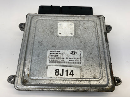 2008 Hyundai Sonata 2.4L L4 AT Engine Computer Control Module ECU 39100-25135