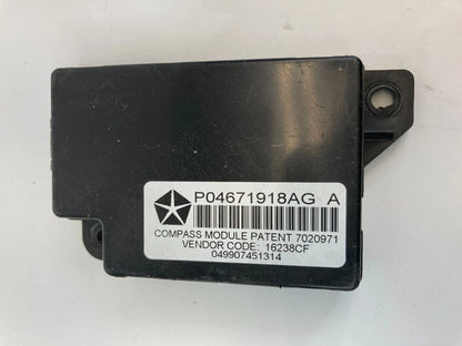 2009-2020 DODGE GRAND CARAVAN COMPASS CONTROL MODULE UNIT 04671918AG OEM