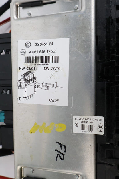 2000-2006 MERCEDES-BENZ S430 S500 SAM FUSE RELAY BOX FRONT RIGHT A-031-545-17-32