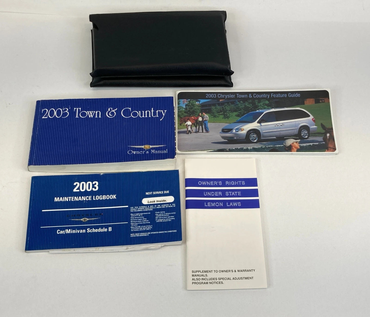 2003 CHRYSLER TOWN & COUNTRY OWNER'S MANUAL GUIDE WARRANTY INFORMATION W/ CASE