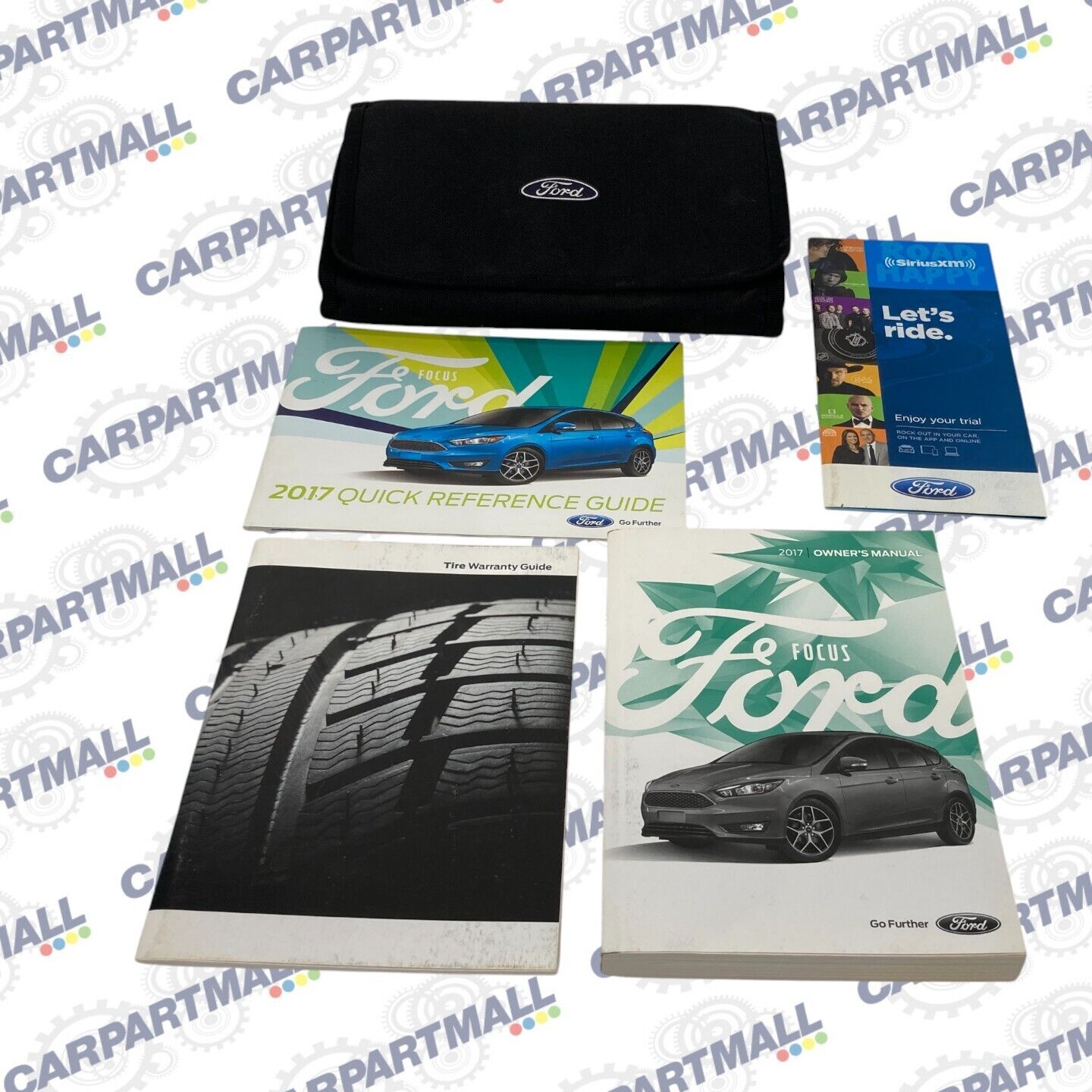 2017 Ford Focus Owners Manual Reference Guide Warranty Information w/ Case Set