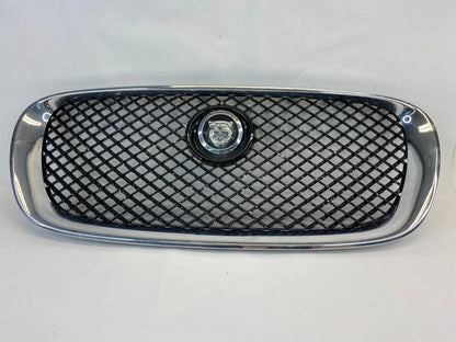 2009-2011 JAGUAR XF SEDAN FRONT BUMPER UPPER GRILL GRILLE CHROME 8X23-018K28-AA