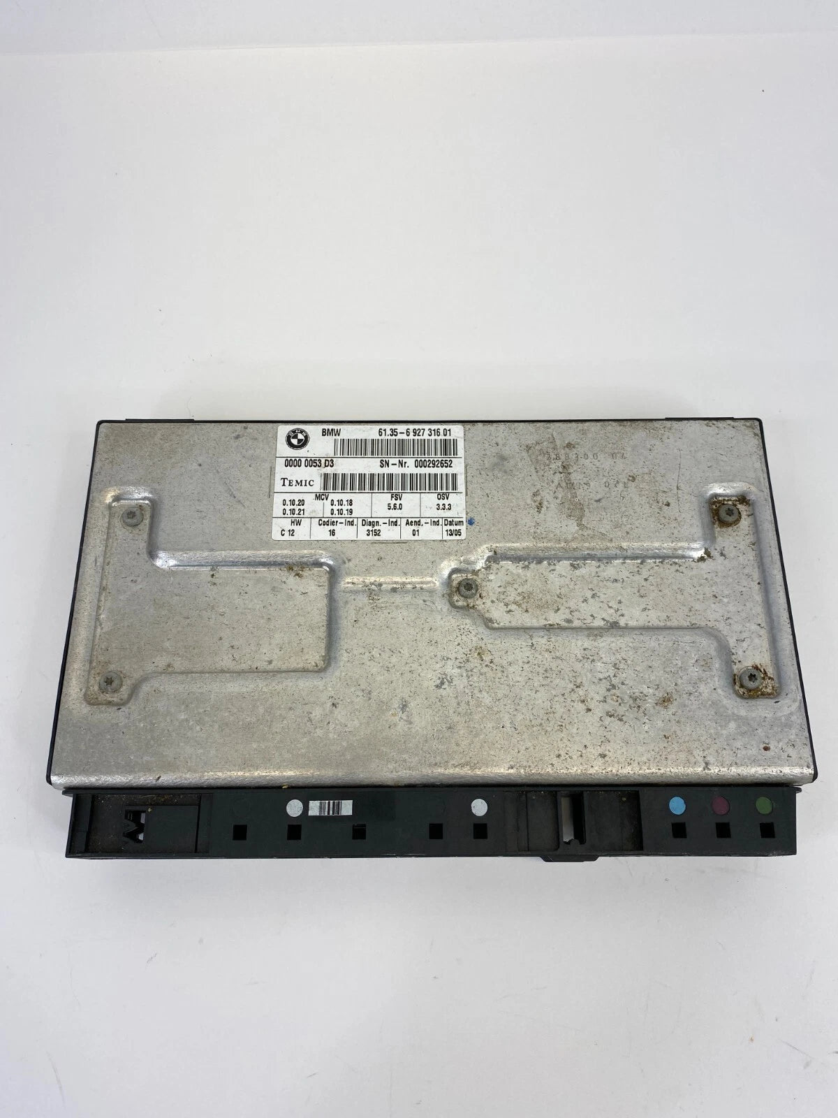 2004-2007 BMW 530I 3.0L FRONT LEFT DRIVER SEAT CONTROL MODULE 61356927316 OEM