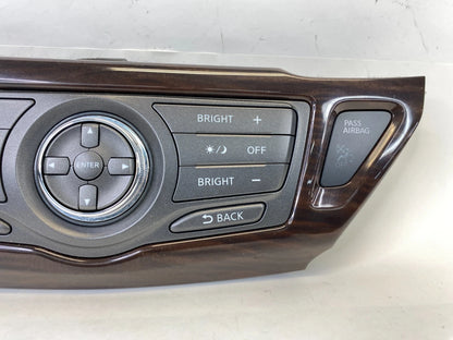2013-2016 NISSAN PATHFINDER RADIO INFORMATION DISPLAY CONTROL PANEL OEM