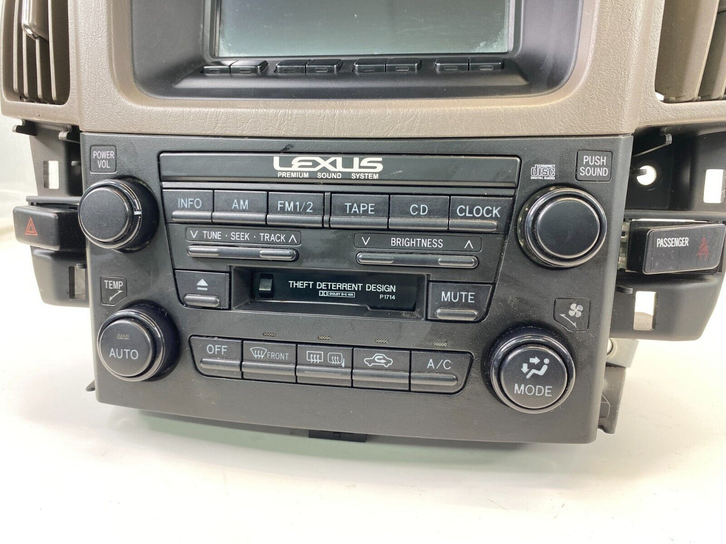 1999-2003 Lexus RX300 Radio Navigation Info Display & Climate Control Panel OEM