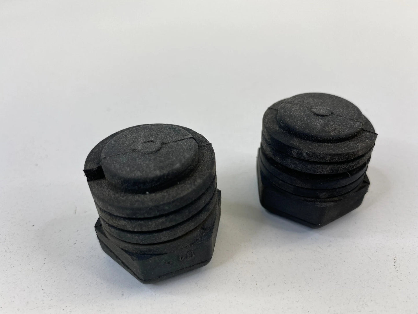2004-2008 MITSUBISHI ENDEAVOR FRONT HOOD BUMPER RUBBER DAMPER PAIR SET OEM