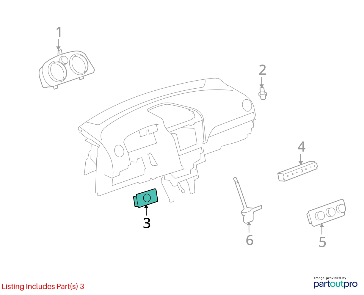 2008-2010 SATURN VUE HEADLIGHT HEADLAMP FOG LIGHT DIMMER SWITCH 25873731 OEM